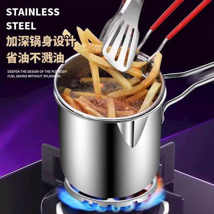 Deep Fry Pot with Frying Basket – High Quality Oil Fryer Pot | Kitchen Cooking Pot