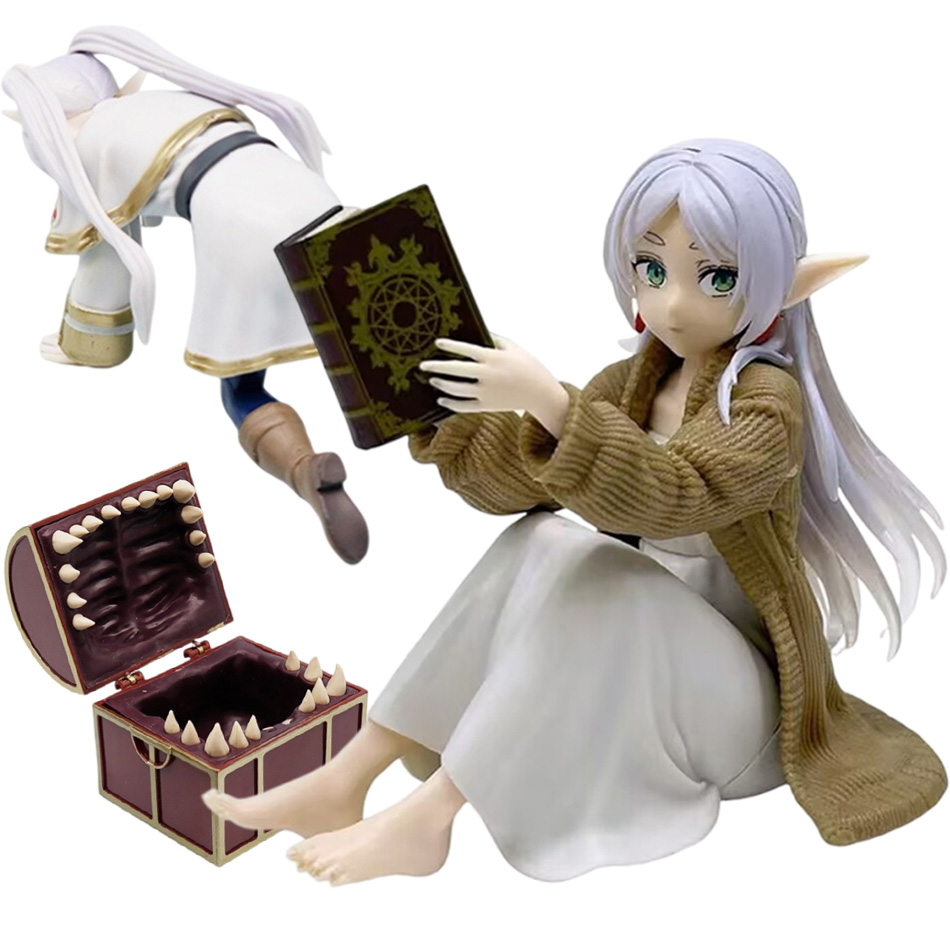 Frieren Beyond Journey's End Anime Figure Desktop Cute night-suit Treasure Hunt Frieren Action Figure Figurine Model Doll Toy