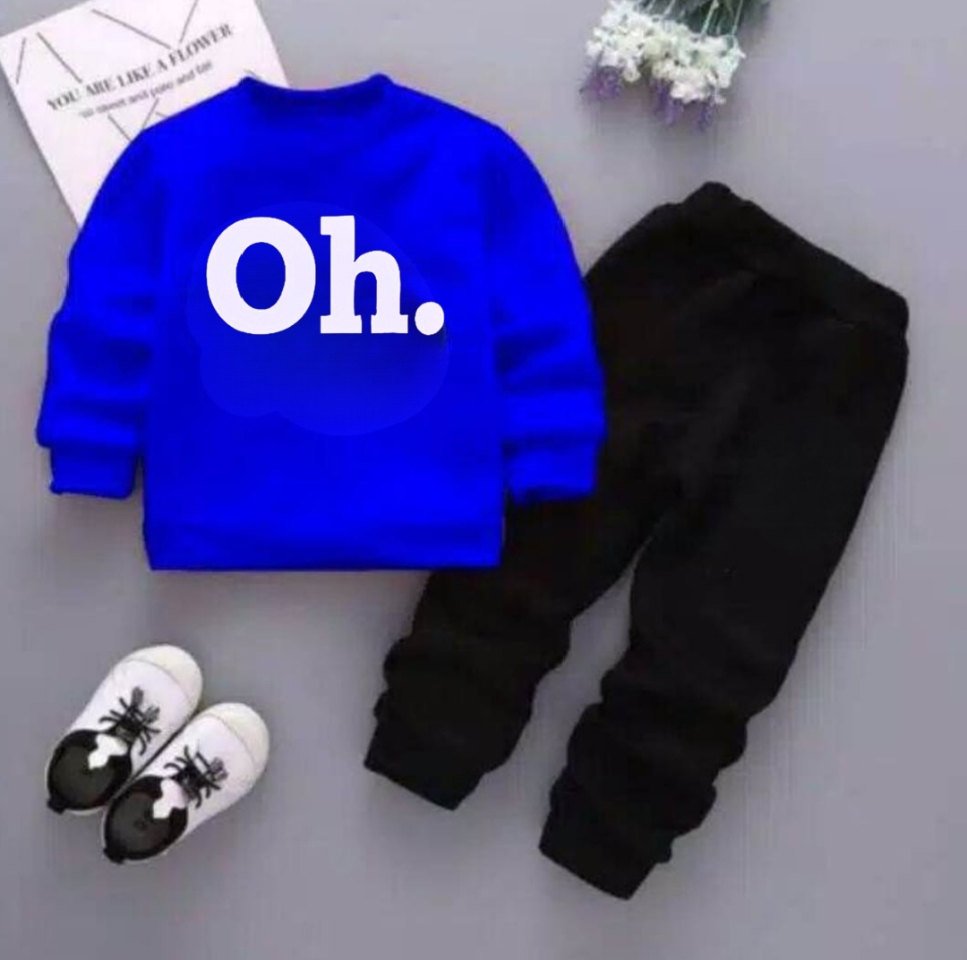 Sweatshirt And Pajama Trousers For Kids Baby Boys And Baby Girls Dresses Winter Collection Imported Comfy Winter Warm Top Clothes Set Dresses Outfit Suit For Unisex Jannat Store