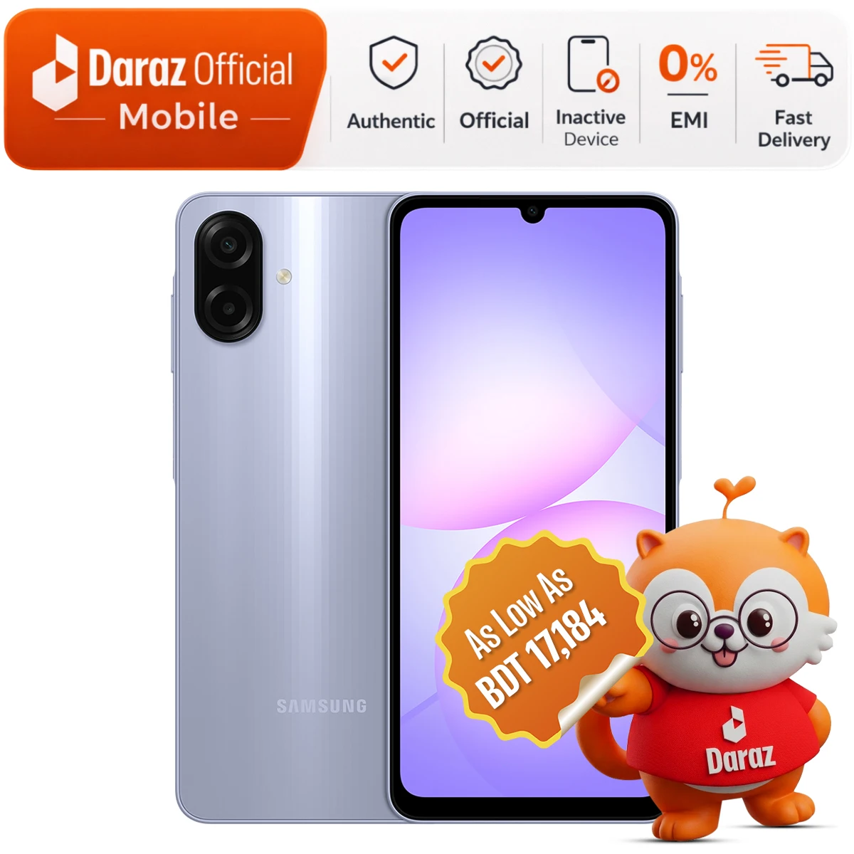 Samsung Galaxy A07 4/128GB | 6.5" HD+ Display | Official Warranty
