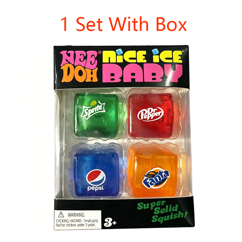 New Set /Squishy Needoh /Nice Cube Schylling /Sensory Stress Reliever Fidget Tool Toy Anxiety Focus Sensory Cube Adults Kid 