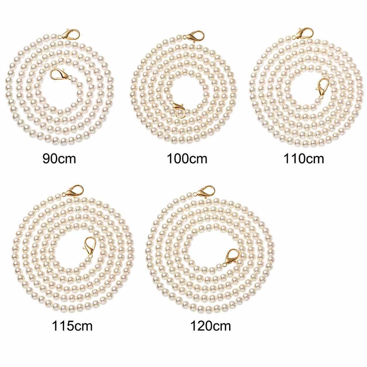 Handbag Replacement Big Pearls Chain Shoulder Bag Strap DIY Purse Chains Handles New Bag Accessories
