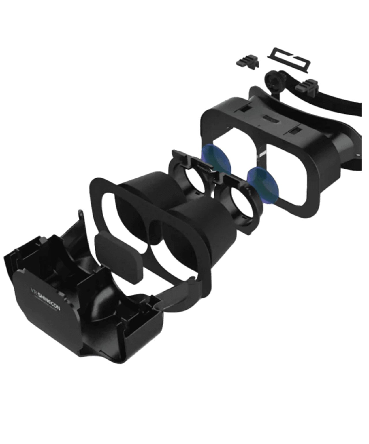 Shinecon 3D VR Glasses Virtual Reality Viar Goggles Headset Devices Smart Helmet Lenses For Cell Phone Mobile Smartphones Viewer