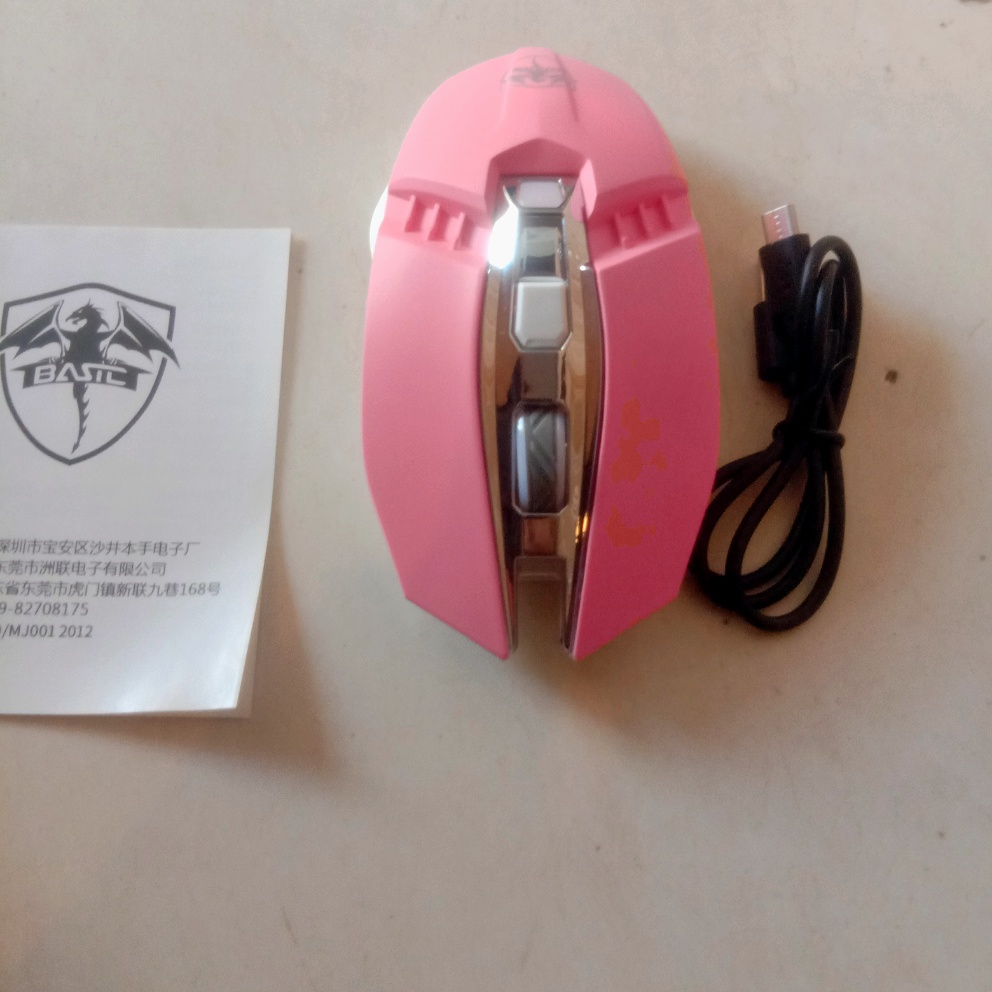 Rechargeable RGB Wireless Gaming Mouse  Mechanical 6 Programmable Buttons - USB Dongle Optical LED  Wireless Mouse - 2.4GHz 7M LED Light With for Smart TV, PC, Laptop, Computer, Gaming, Pubg Mobile