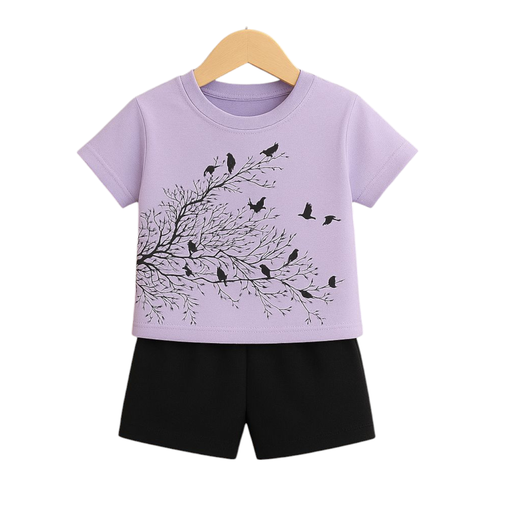 Premium Quality Kid's Short Dress Summer Collection Round Neck For Baby Boys and Girls Both - kid's Shop Stop - Baby Fashion - Baby boy Dress baby Girl's Dress