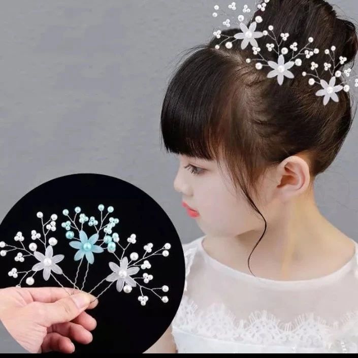 pack of 3 new high class women hair accessories pearl flower fancy hair pins  for weeding and party and casual for trendy women and girl: Buy Online at  Best Prices in Pakistan |
