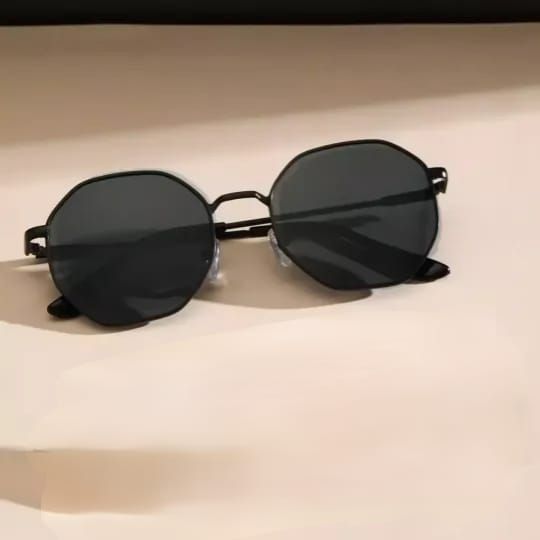 Trendy Metal Frame Sunglasses Retro Mirror Sunscreen