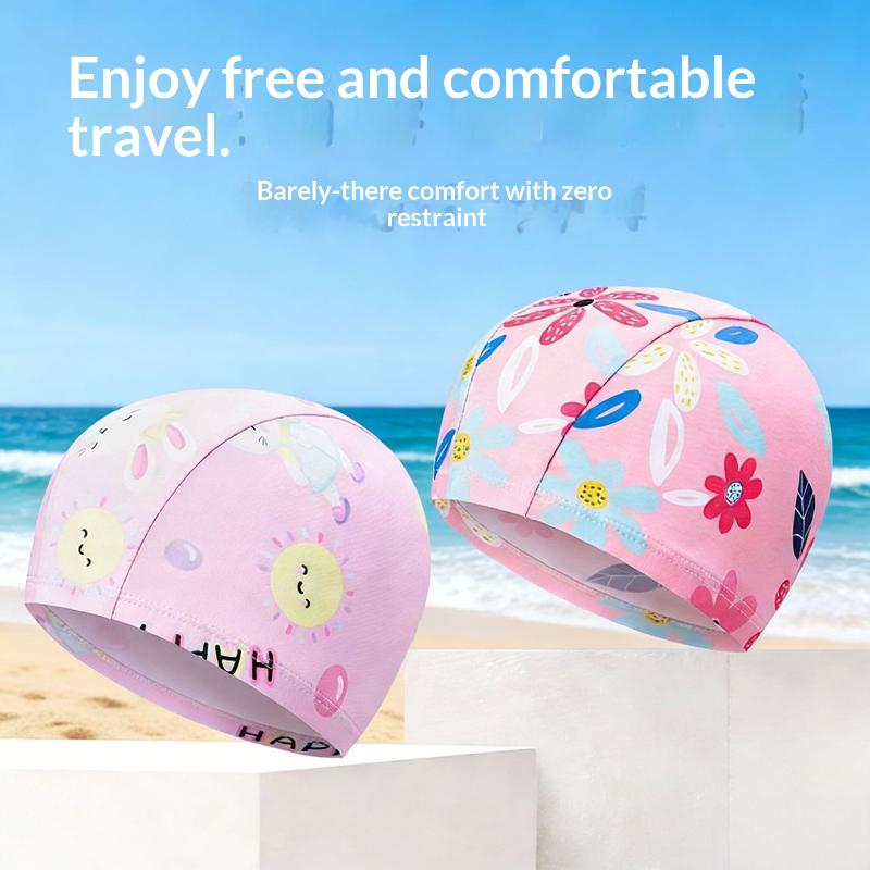 Children Swimming Cap Cartoon Pattern High Elastic Waterproof Hat for Kids Pool Beach Water Sports GearGood Quality