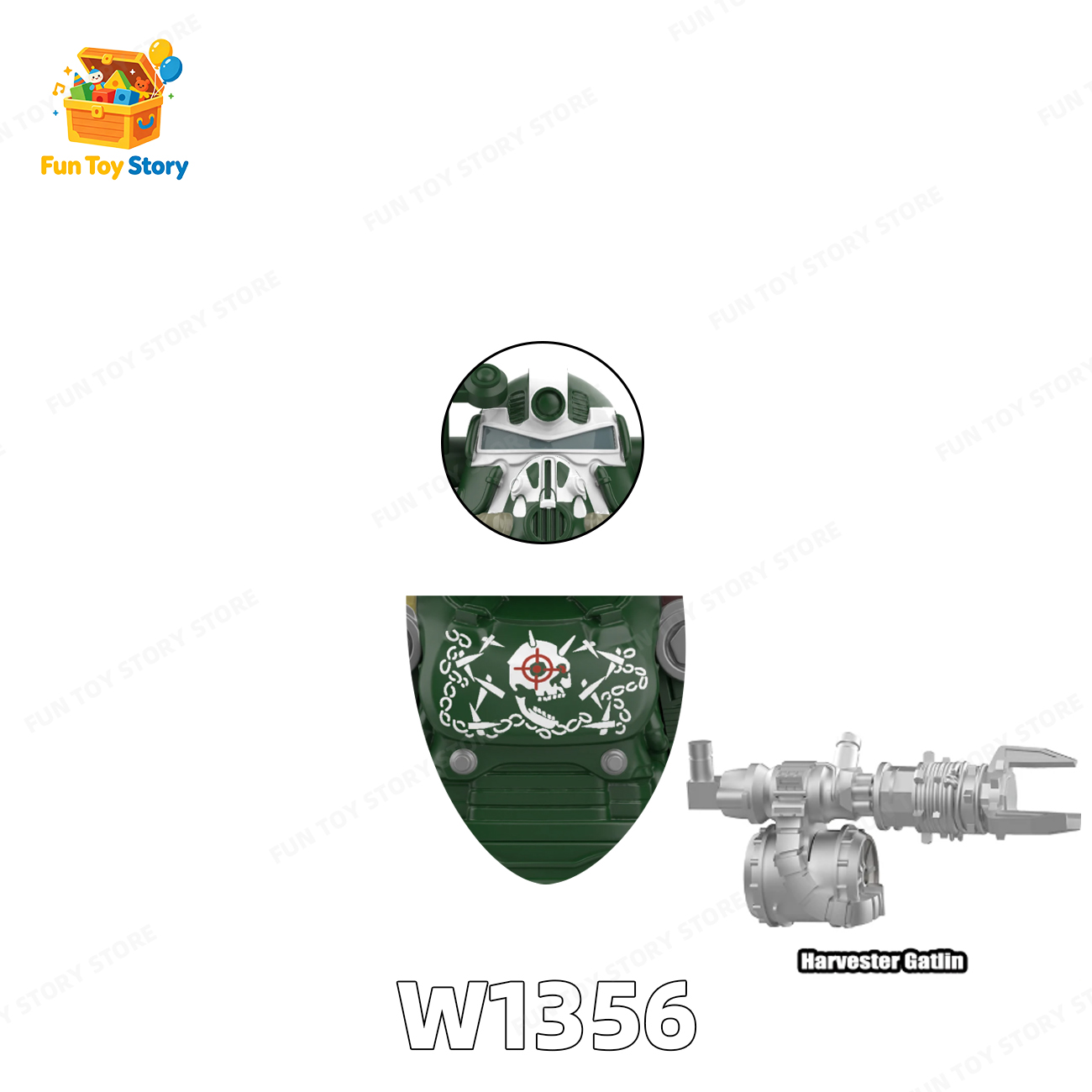T60 Power Armored Officer Character Compatible with Third Party Models, Building Blocks, Toys, , and Enthusiasts' Collectio