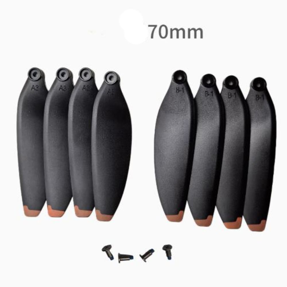 64mm/70mm Universal Folding Propeller Blades Plastic Black Remote Control Parts 64mm/70mm Quadcopter Spare Blade