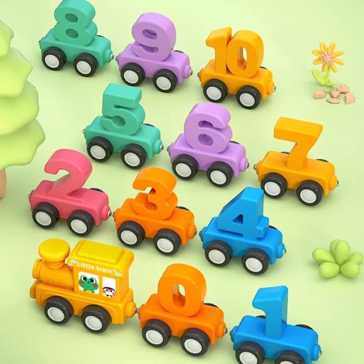 Magnetic Digital Number Train Toy For Kids