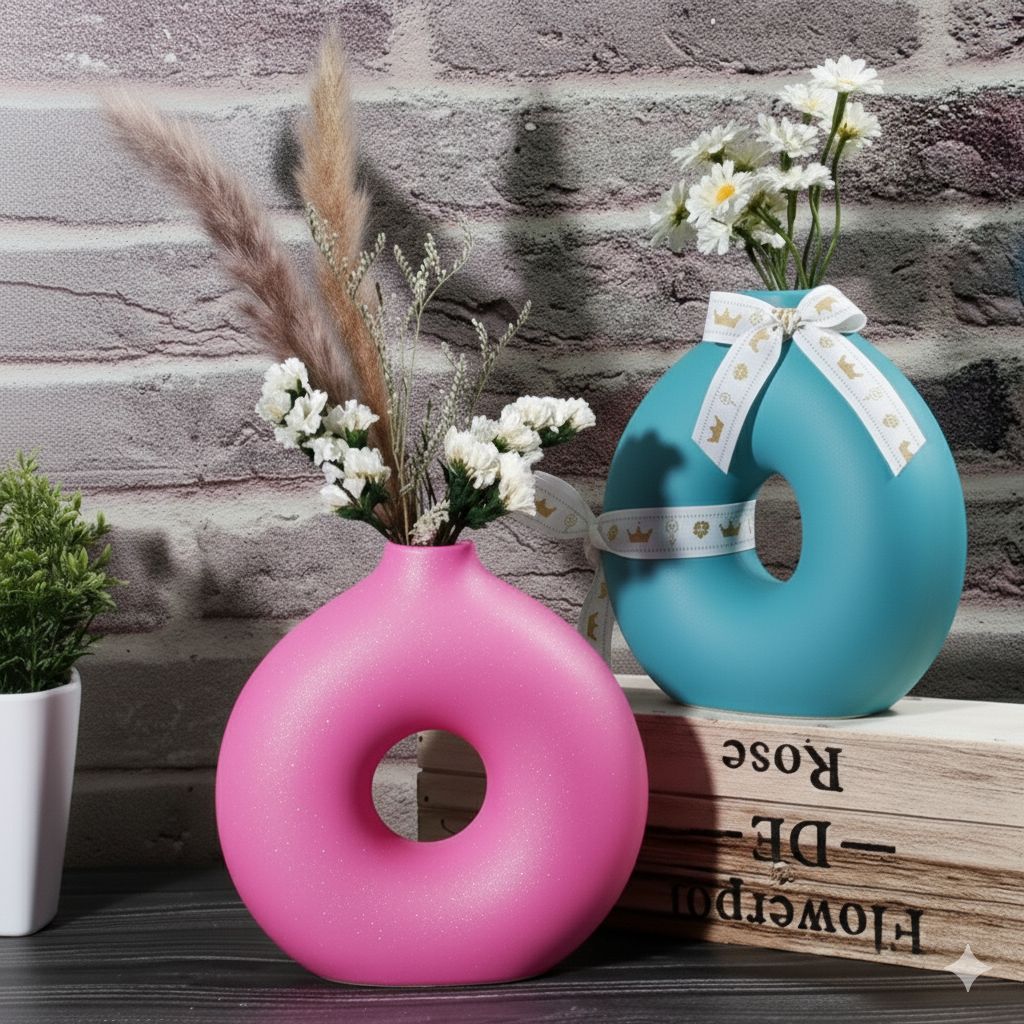 Creative Design Vase Ornaments Artistic Style, Decorations Suitable for Fireplace, Bedroom, Kitchen, and Living Room Decoration, office and theme based area