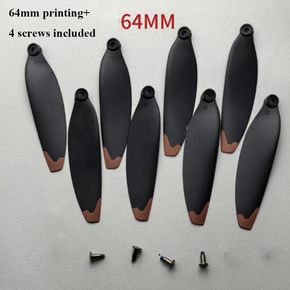 64mm/70mm Universal Folding Propeller Blades Plastic Black Remote Control Parts 64mm/70mm Quadcopter Spare Blade