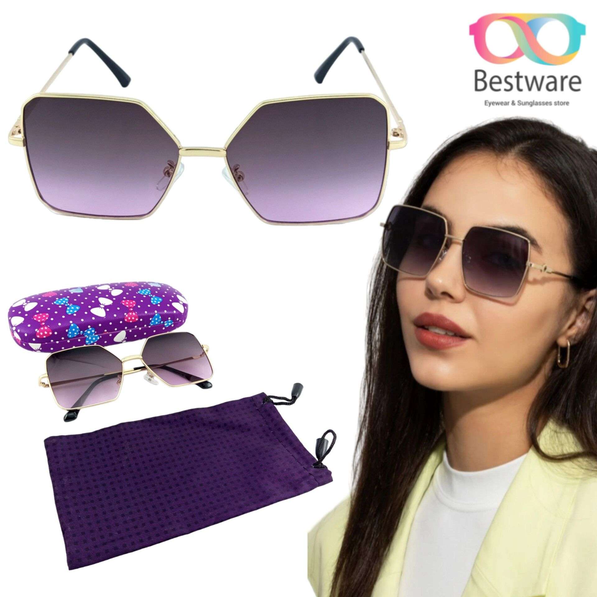 Buy NOT YOUR REGULAR BLACK SQUARE SUNGLASSES for Women Online in India