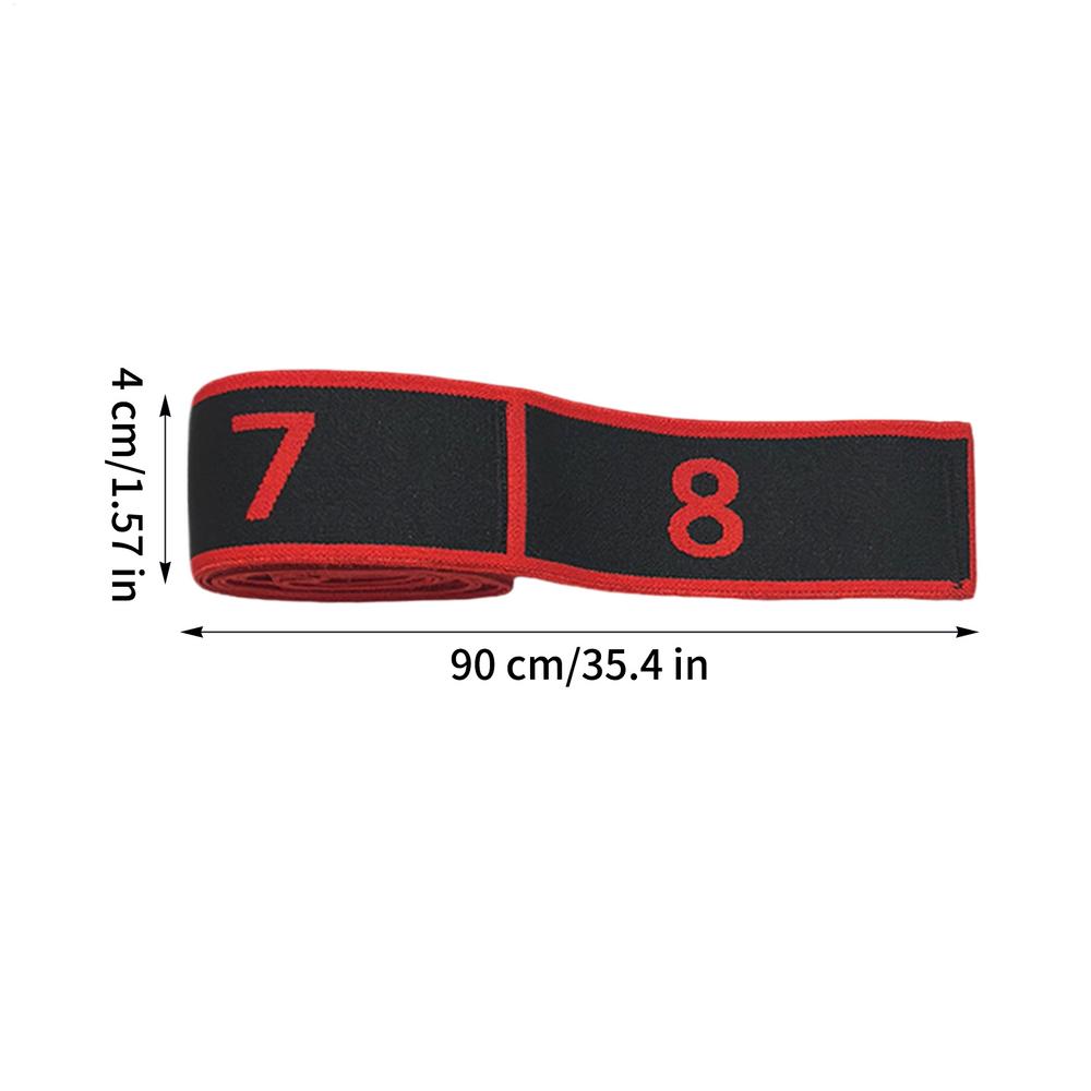 Yoga Pull Strap Belt Numbered Resistance Band Muscle Training Supplies Yoga Stretching Strap for Travelers Office Park Women