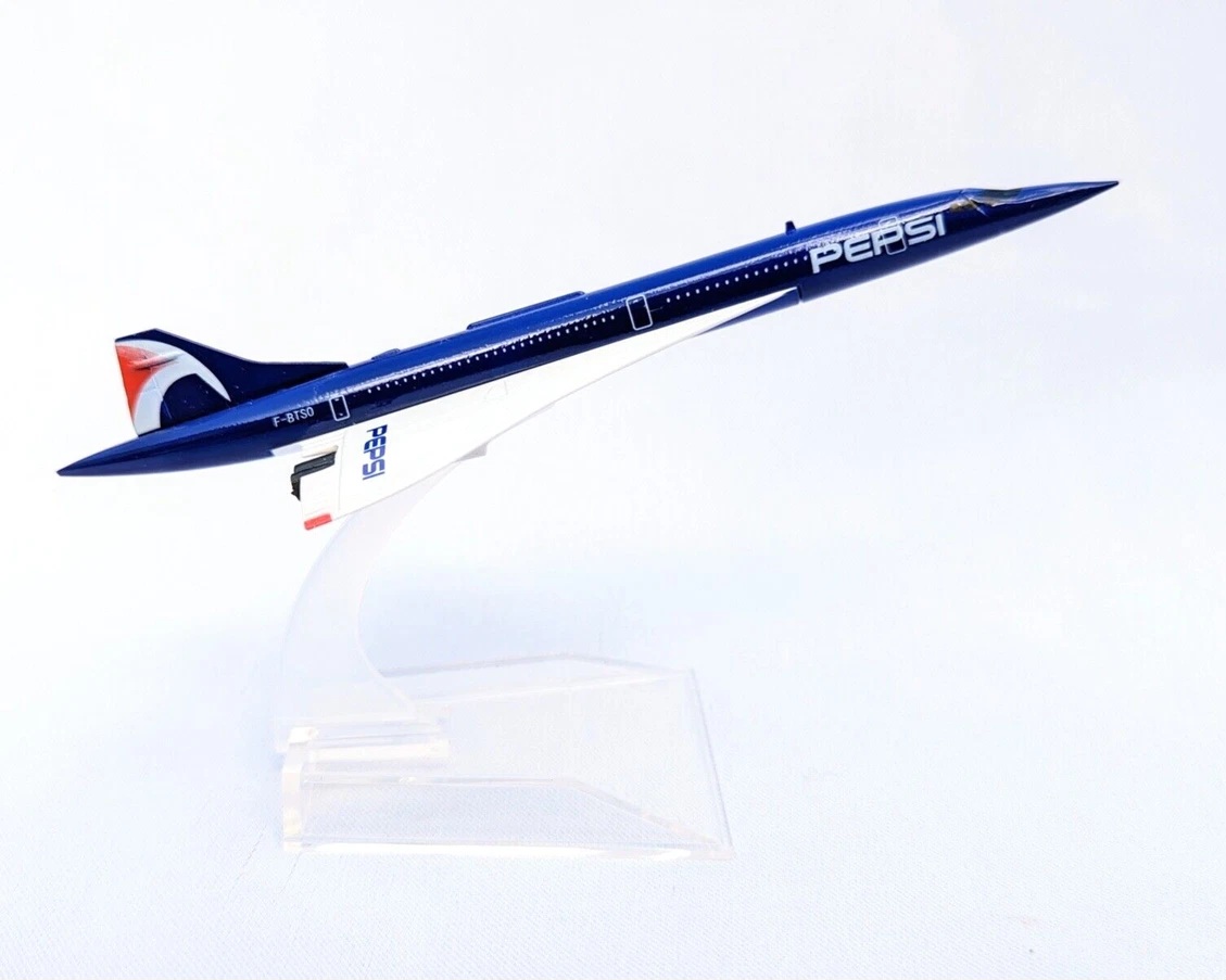 Peps Concorde Diecast Metal Airplane Model 1:400 Scale – 16cm Aircraft Model Plane for Home & Office Decoration