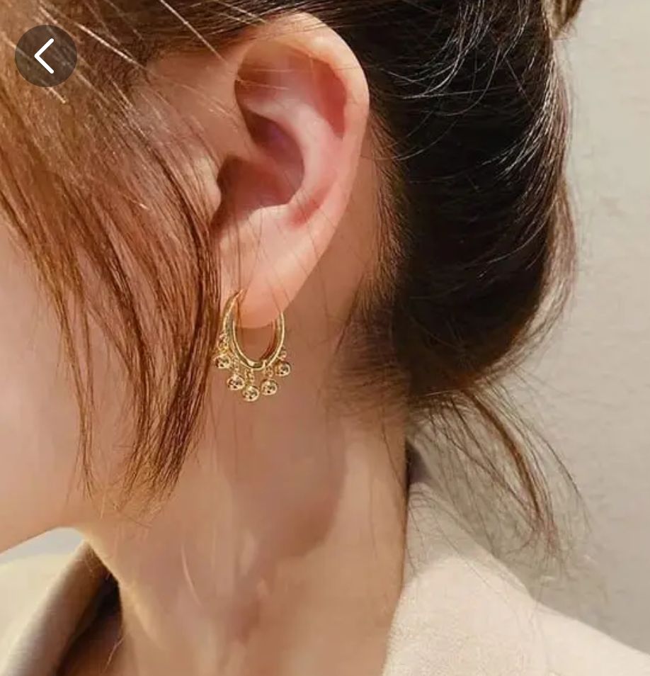 Unique Golden earrings for ladies