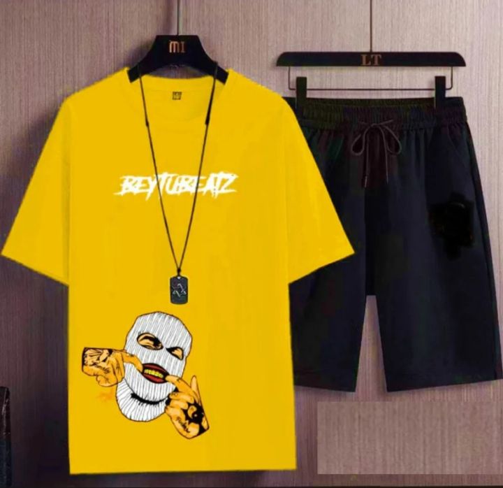 New Summer Printed T-shirt and Short For Boys & Men