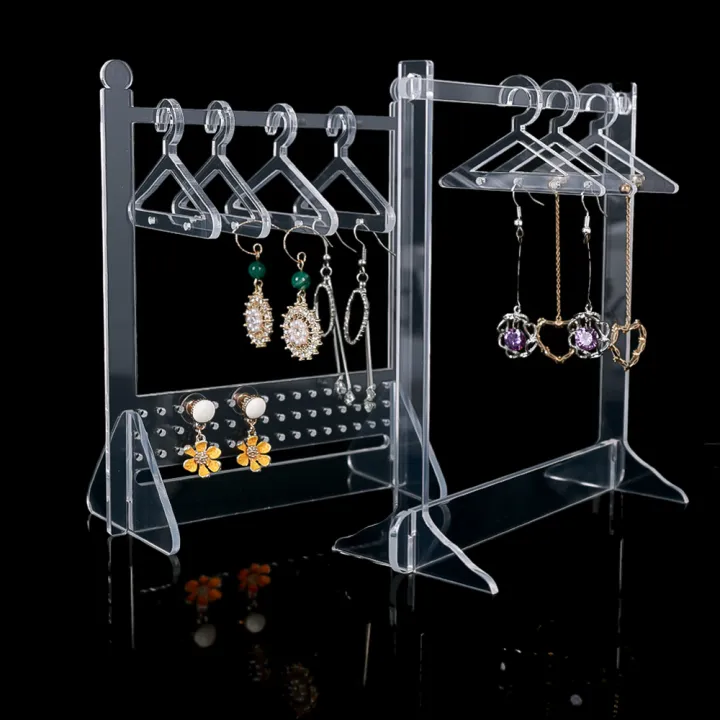 HOTTEST SALE Mini Hanger Jewelry Organizer Acrylic Earring Display Stand Jewelry Show Case Girl's DIY GiftONLY IN RS (599)