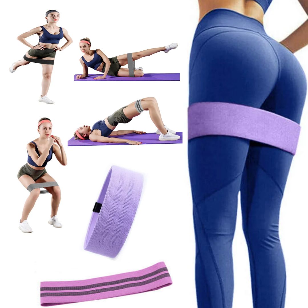 Fabric Resistance Bands for Working Out - Exercise Bands for Women and Men, Bands for Legs and Thai, Yoga, Pilates, Rehab, Fitness and Home Workout