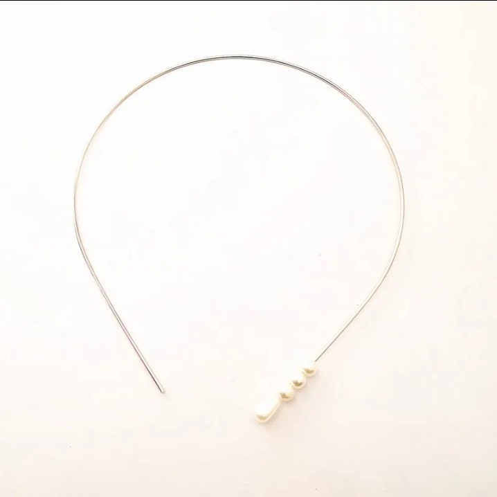 Stainless Steel Wire Rim Headband Base for DIY Beading, Bridal Pearl Hair Accessories, and Jewelry Making