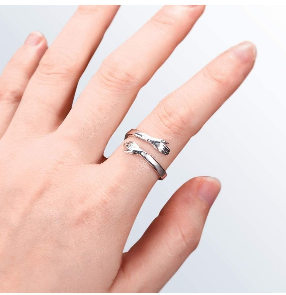 Hug Rings - Adjustable Retro Hug Style Rings for Men and Women