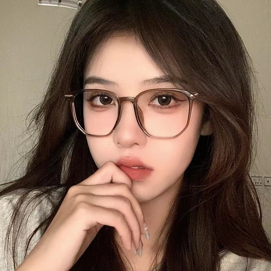 Myopia Glasses Round Glasses for Men Women Square Metal Frame Glasses Plain Glasses Nearsighted Eyewear Glasses -1.0 -2.5 -2