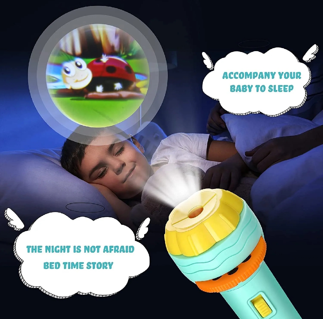 3 Slids, 24 Patterns Projector Flashlight Torch, Kids Projection Light Toy Education Learning Night Light Before Going To Bed Best Gift For Kids 7 Years Boy Or Girl Learning And Playing(Multi)