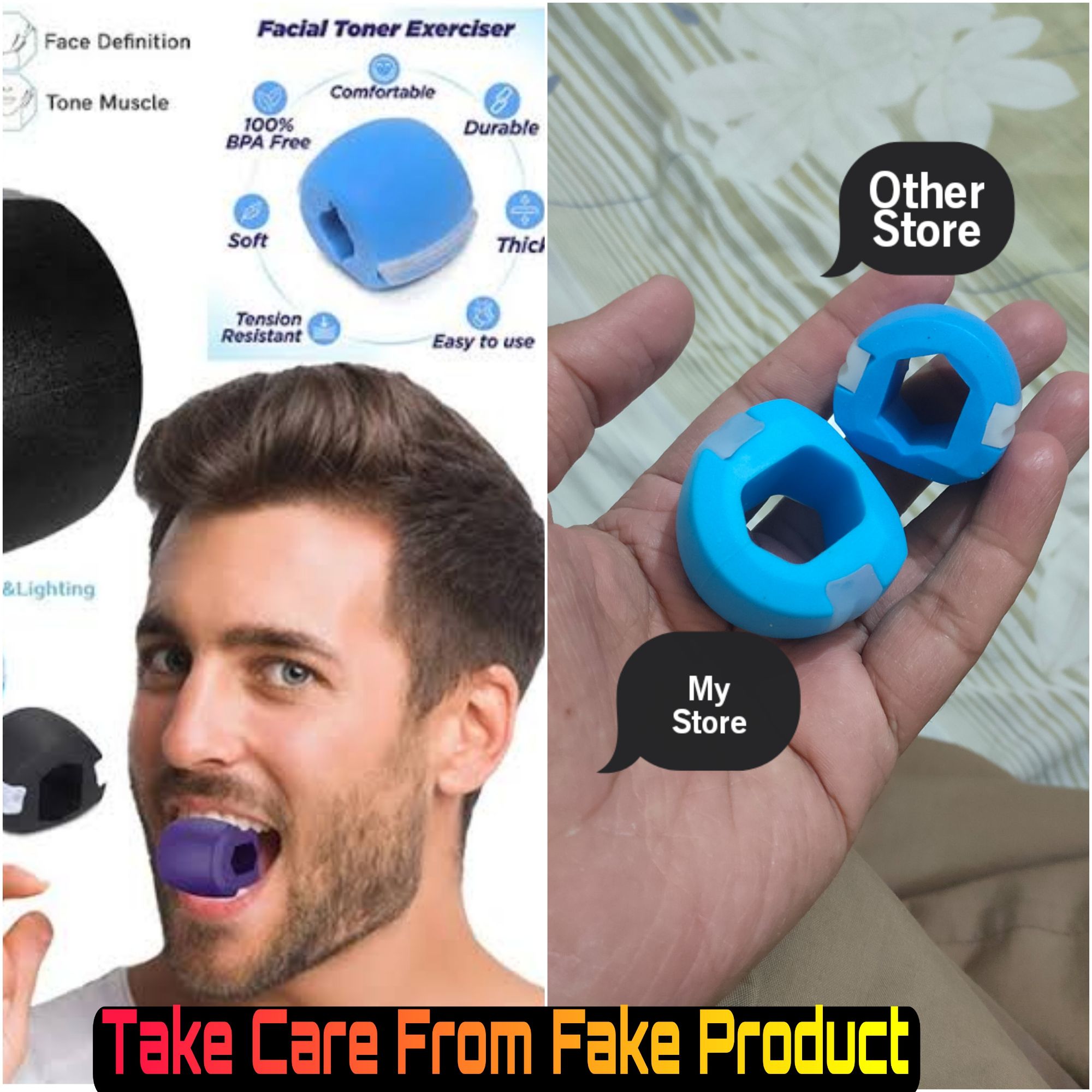 Jawline Exerciser / Jaw Shaper Ball Chewer For Face Toning / Jawline for Jaw Workout / Double Chin Reducer / Face Slimmer