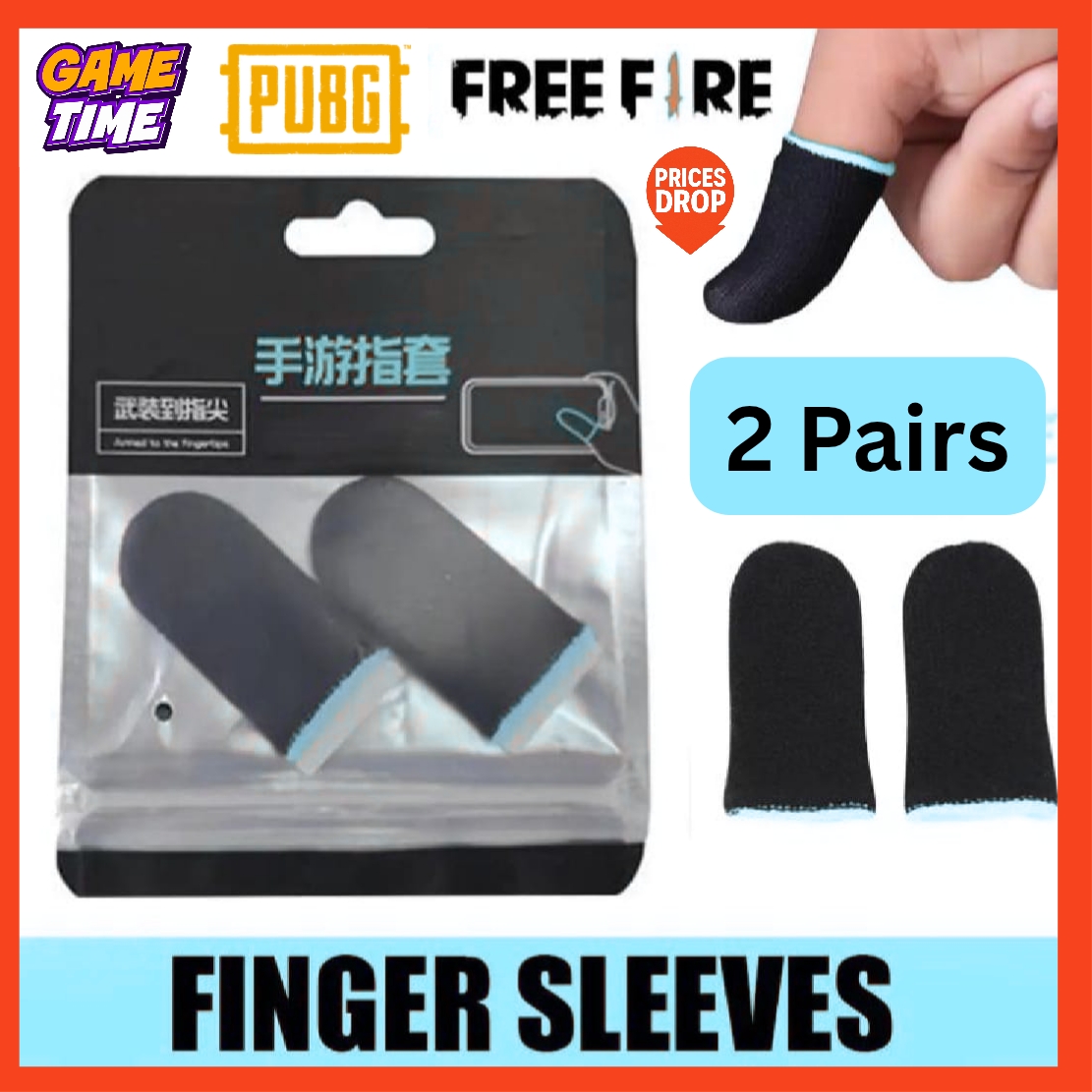 2.7🎮 Gaming Thumb Gloves & Finger Sleeves | Memo Thumb, 2 Color Thumbs & Simple Thumbs | 1 Pair, 2 Pairs, 3 Pairs, 5 Pairs, 10 Pairs, 15 Pairs, 20 Pairs | 0.3mm Ultra-Thin | Anti-Slip, Breathable & Sweat-Proof for PUBG, Free Fire & BGMI