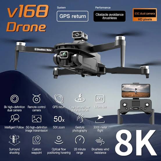 Racing Drone Camera Remote Control Foldable Drone Camera with 4k HD Camera with Optical flow dual camera