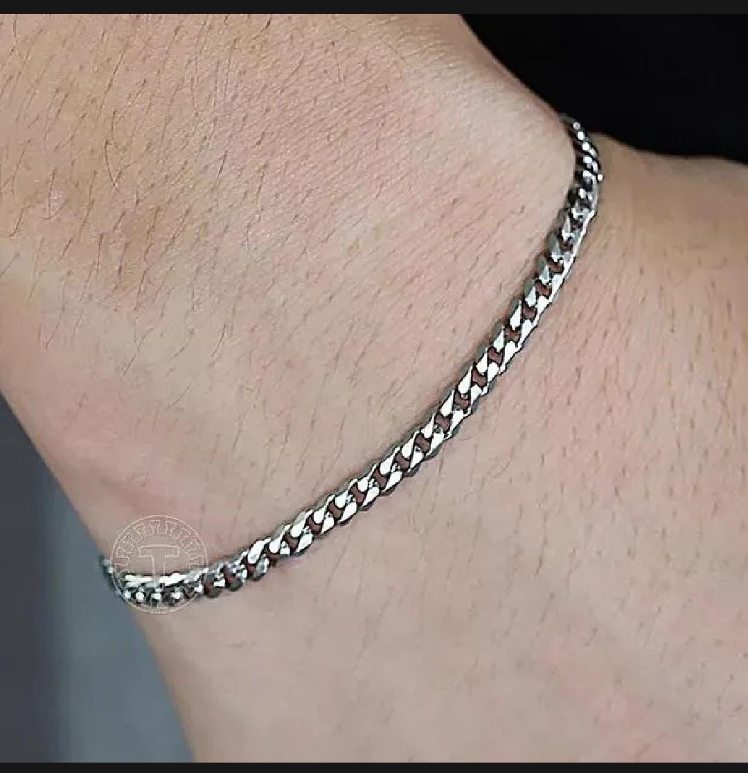 Premium Silver Hand Chain for Men & Women | Stainless Steel Bracelet | Adjustable Fashion Hand Chain