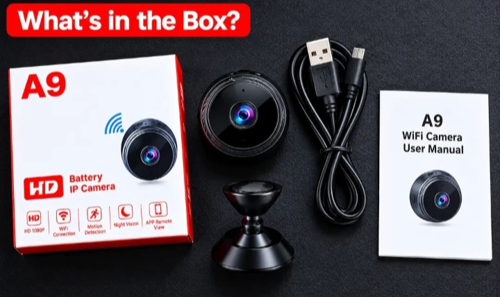 A9 1080P HD Magnetic WiFi Mini Camera | Wireless Security Camera with Night Vision & HDSF App Support