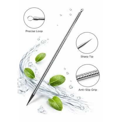 1 piece Stainless Steel Blackhead Remover Pin For Girls & Women