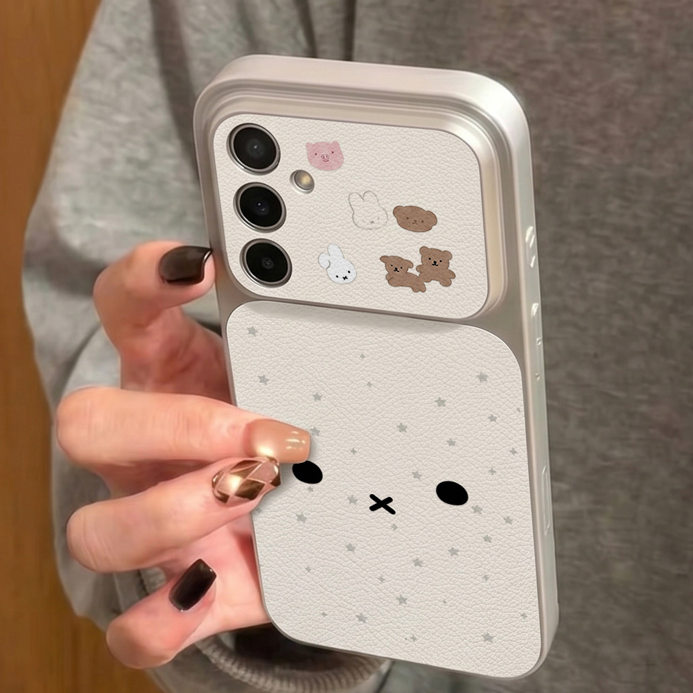 Soft Leather Phone Case For  S26 Ultra S25 Plus S24 FE A56 5G A17 A16 A15 A57 A55 A54 A53 A14 A37 A36 A35 A34 A27 Cover