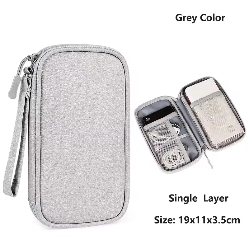 Travel Cable Bag Portable Digital Storage Pouch Charger Data Cable USB Bag Organizer Waterproof Electronic Accessory Storage Bag