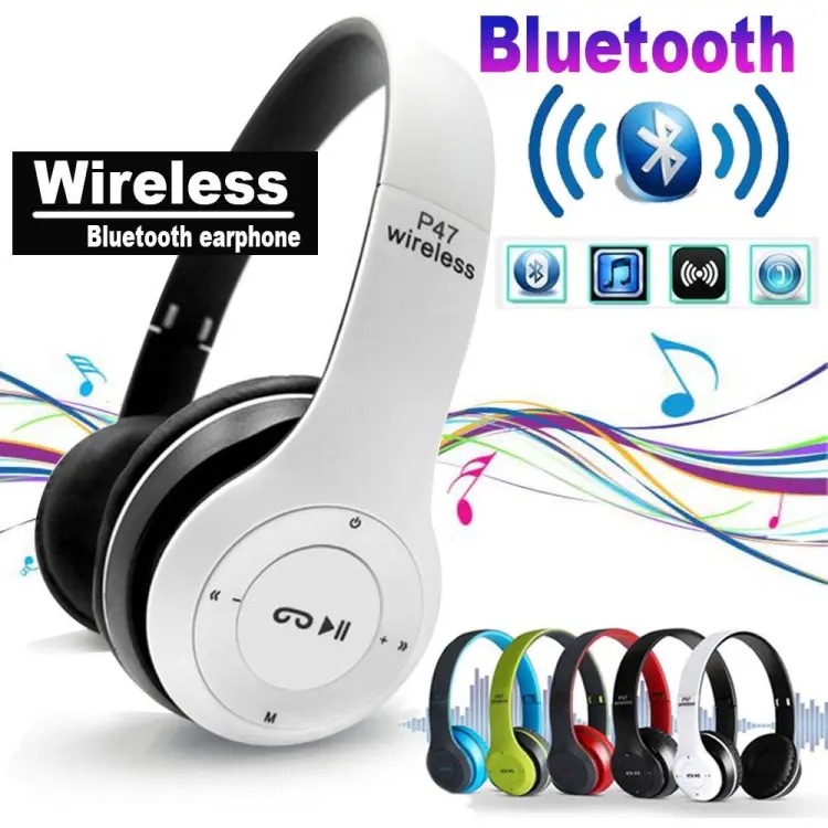 Special Edition P47 Headphone with Pop Window Over The Ear Wireless Bluetooth Headphone Support Sd Card use