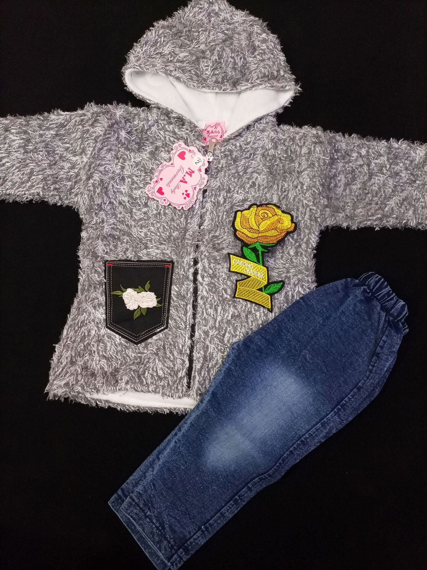Winter Collection - Kids Dresses - Warm Baby Suit For 6 To 12 Months Girls