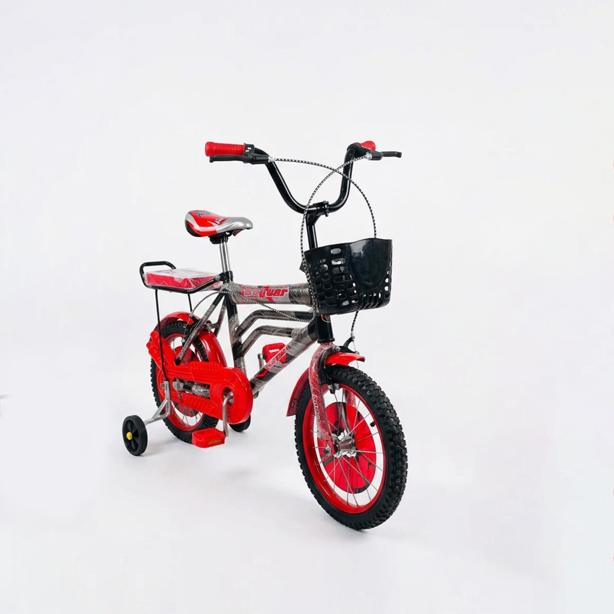 Tiger Two Wheeler Cycle with Brakes and Supporting Wheels 16 Inch Bicycle Best Price in Bangladesh