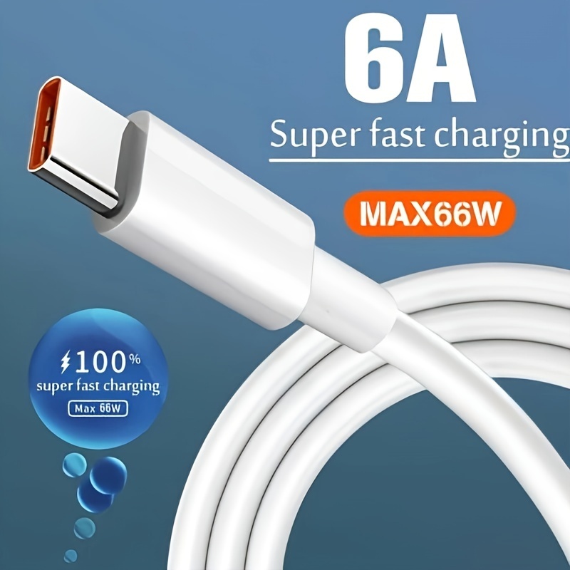 6A 33W Fast Charging Type-C Cable – Durable USB-C Data Cable for Fast Charging & Data Transfer
