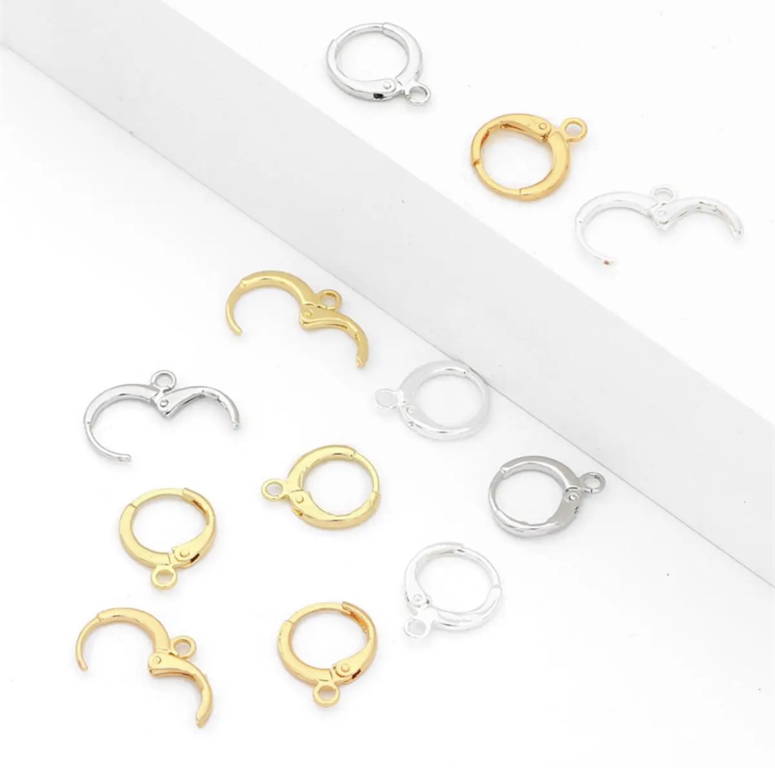 10Pcs and 20Pcs Stainless Steel French Earring Hook Earwire DIY Earrings Clasp Fitting Base for Jewellery Making Diy Accessories and Others