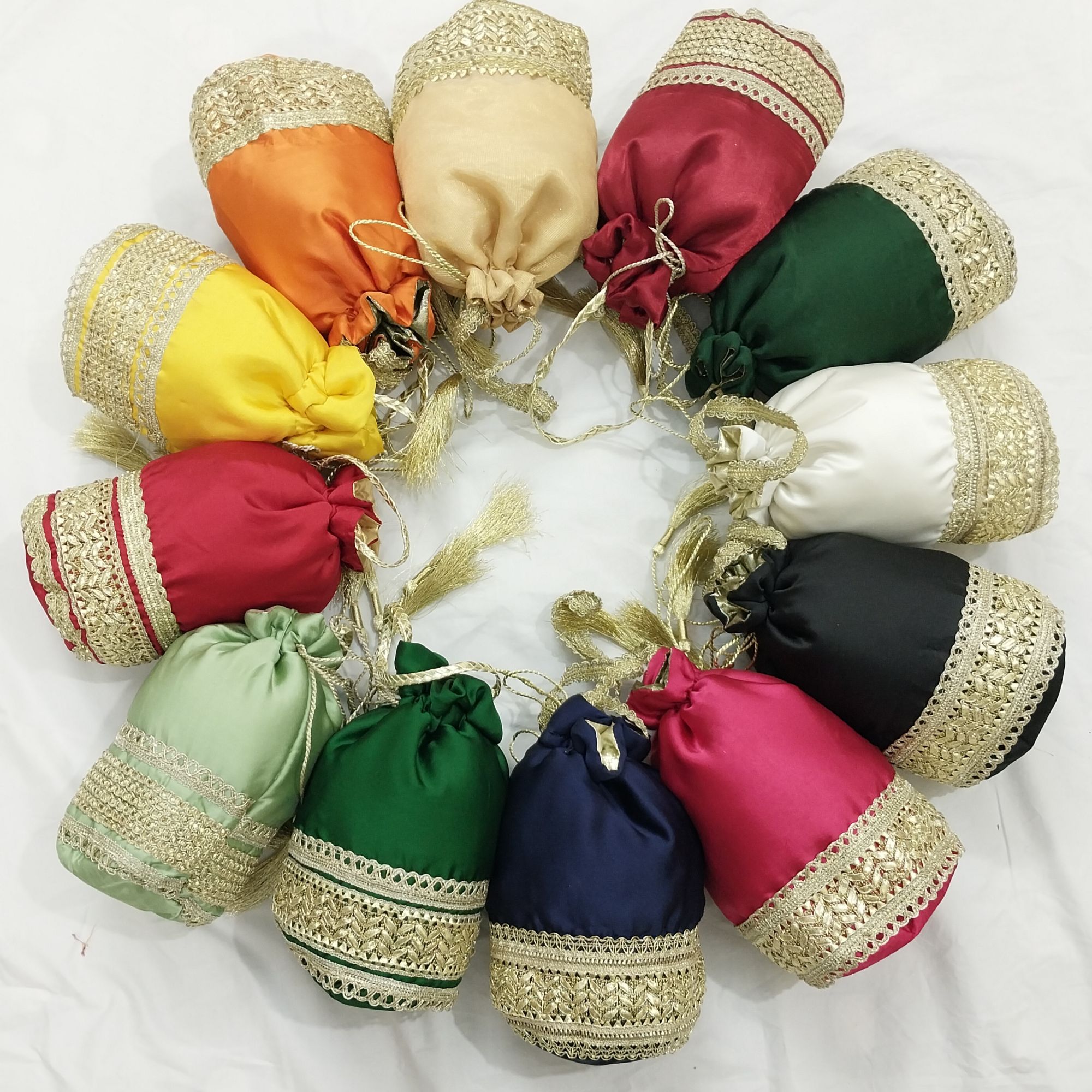Designer Traditional Potli Bag for Women, Fancy Embroidered Clutch for Bridal, Weddings, and Gifting