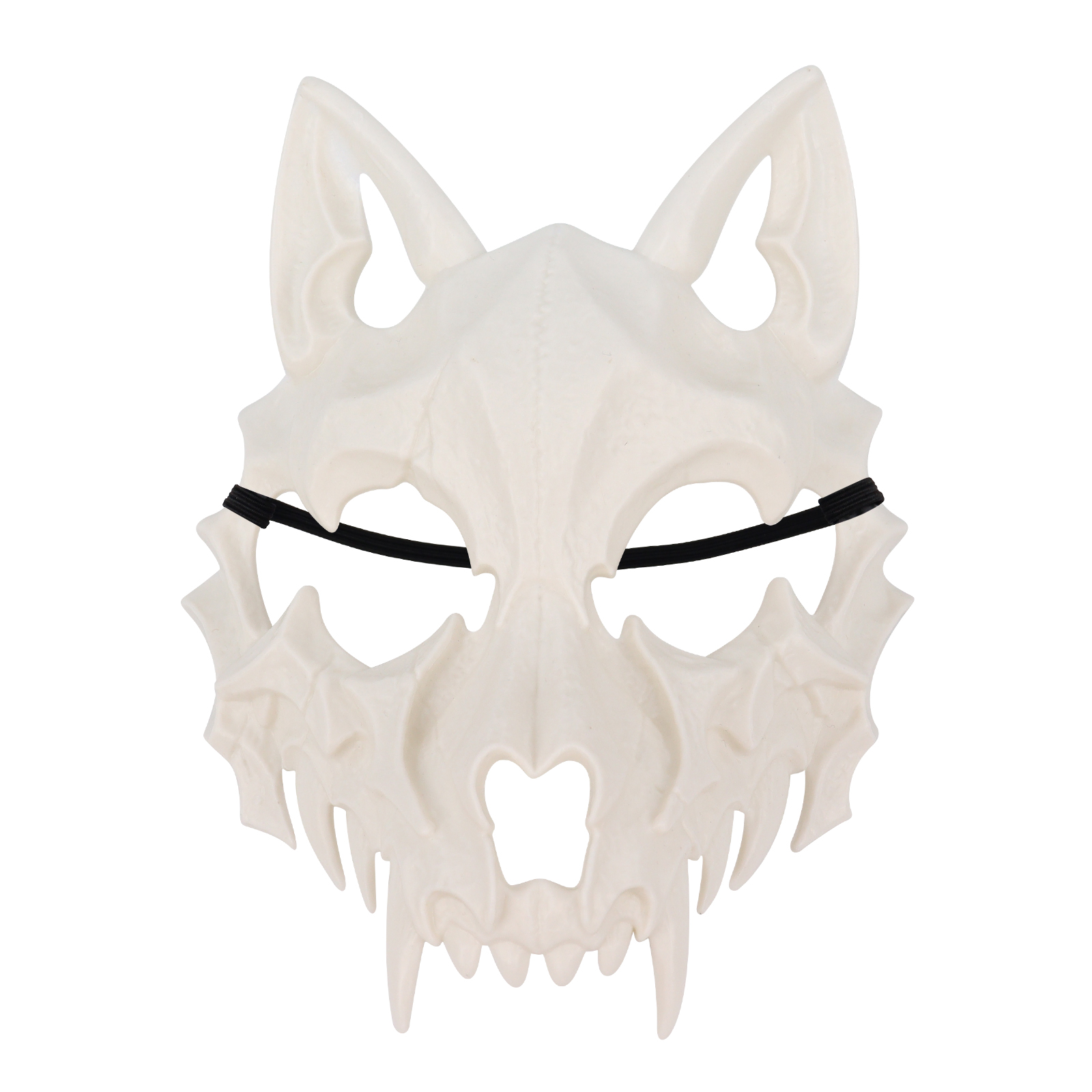 Scary Animal Half Face Mask Costume Cosplay Accessory for Halloween Masquerade Carnival Party
