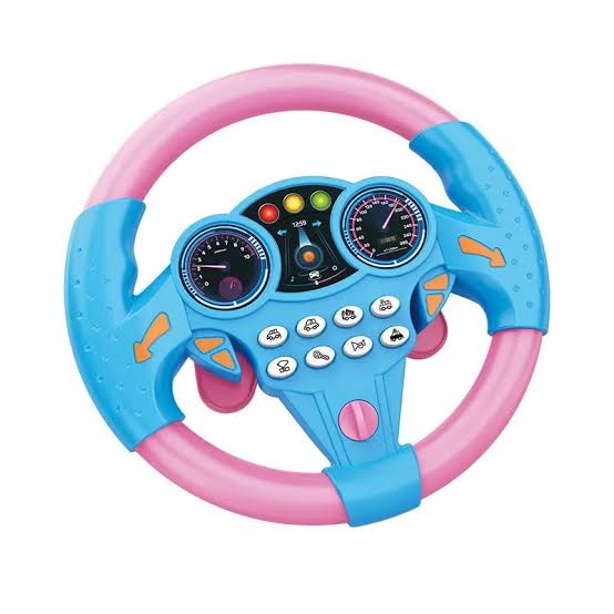 Interactive Learning Steering Wheel Toy for Kids with Sound & Signal Lights, Unisex Educational Car Driving Simulator, Suitable for Ages 3-7 image 4
