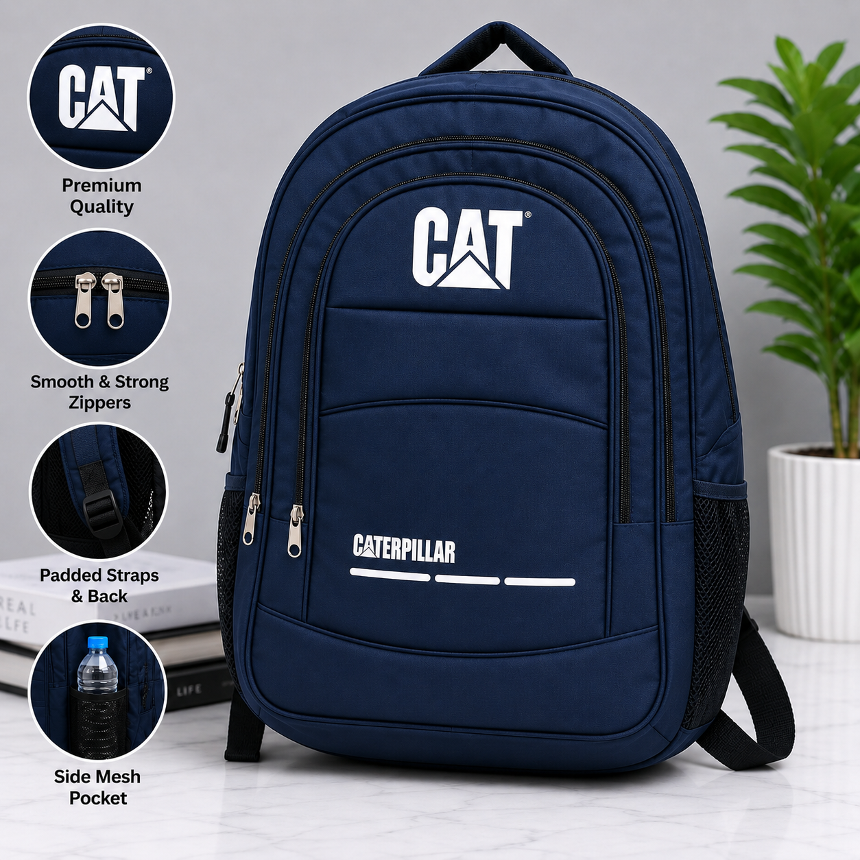 Durable Nylon All Season Laptop Bag For Men A Multi Pocket Travel Backpack Comfortable Everyday Carry