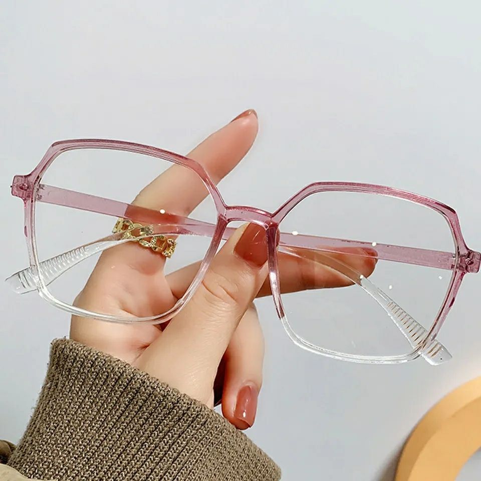 Retro Plate Square Eyeglass Frame Thick Ring Wide Leg Prescription Glasses  Women Glasses Women Optical Myopia Glasses - AliExpress