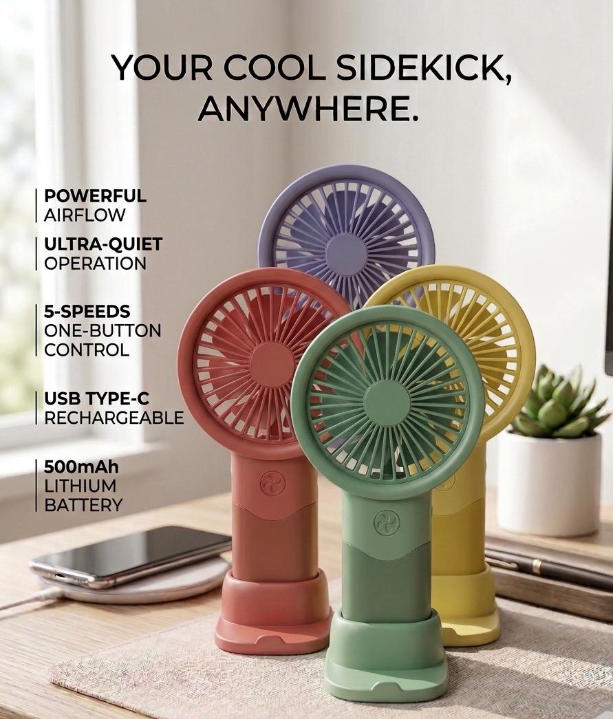Rechargeable Mini Hand Fan