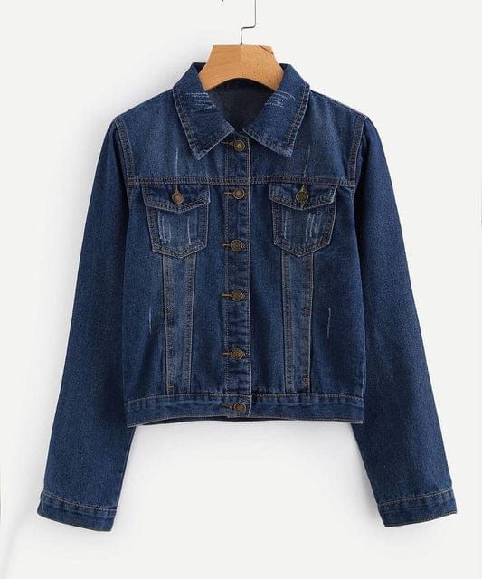 NEW LADIES STYLISH AND UNIQUE DENIM JACKET