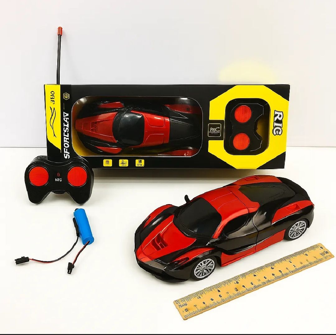 Rechargeable / Cell Operated High-Speed RC Car for Kids Fast Remote Control Racing Car with LED Lights | USB Chargeable Toy Vehicle for Boys & Girls | Durable, Indoor & Outdoor Fun - Ideal Gift for Children