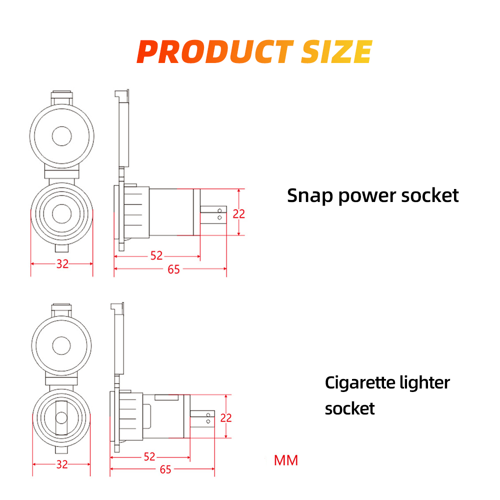 【Direct-sales】 12V-24V 120W Car 10A Female Socket Power Plug with ...